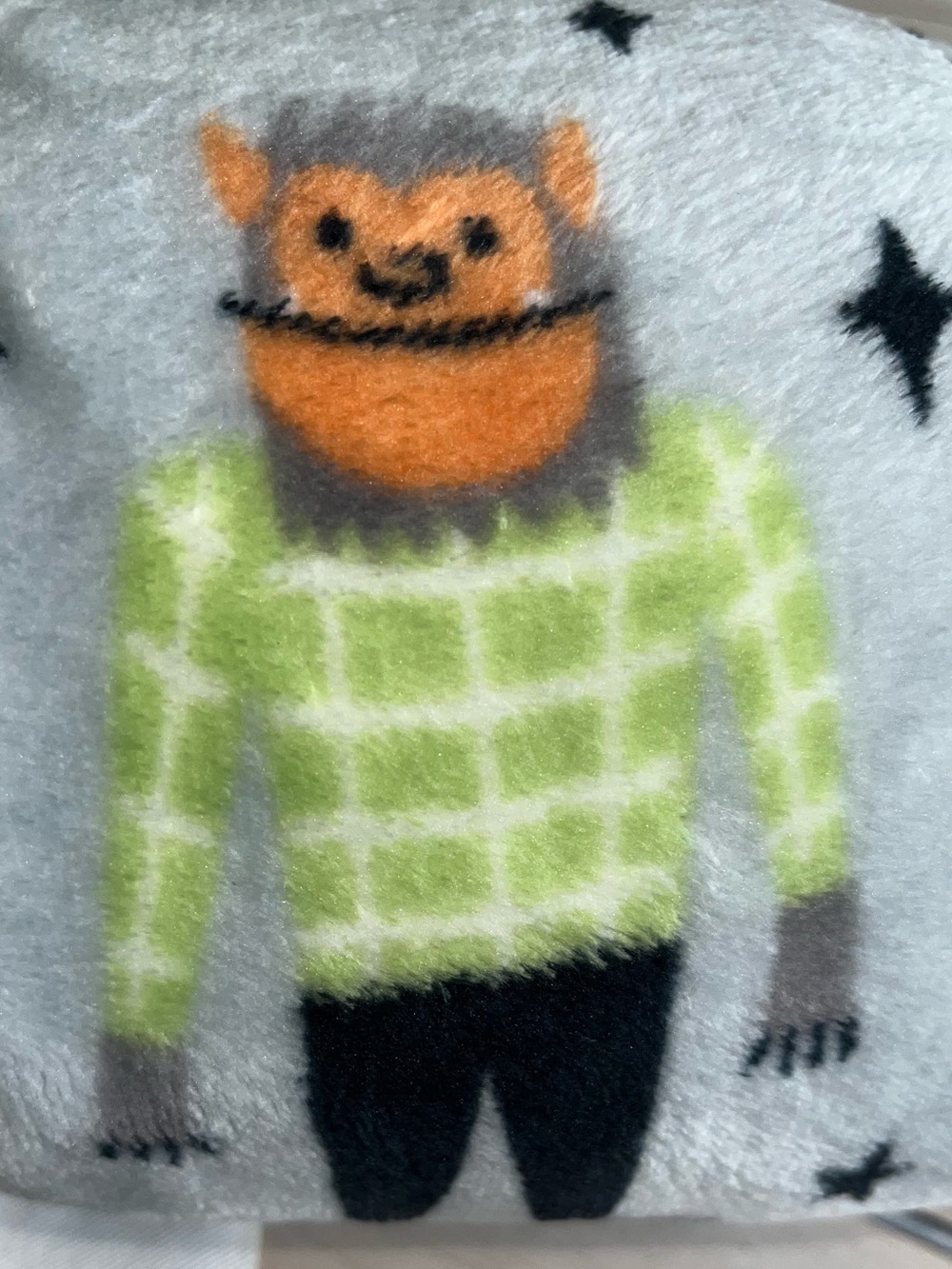 Halloween Monsters Plush Throw - Frank & Frie - 50x60 - Picture 2 of 6